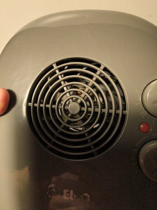 Calefactor eléctrico gris