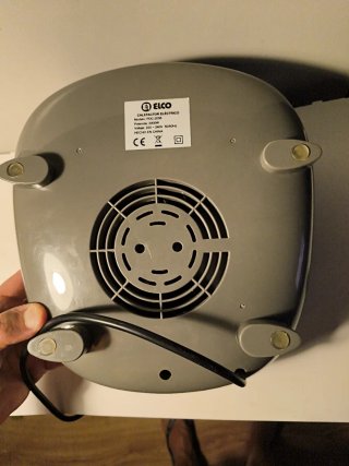Calefactor eléctrico gris
