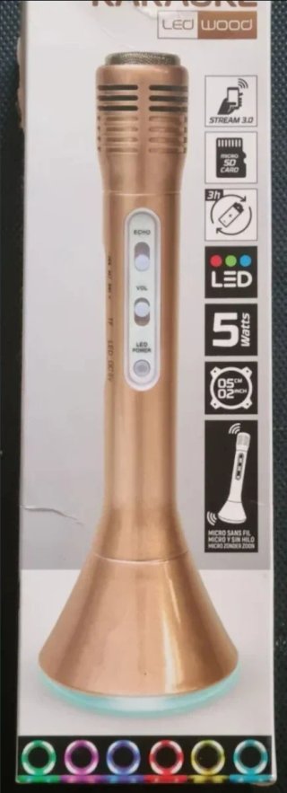 Micrófono Karaoke LED