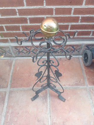 Set Vintage de chimenea negro y dorado