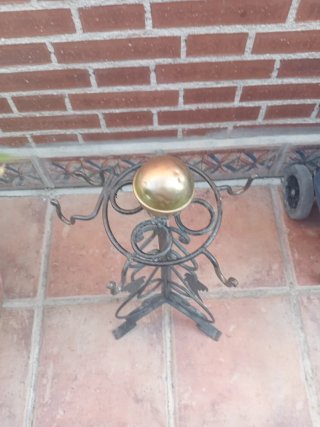 Set Vintage de chimenea negro y dorado