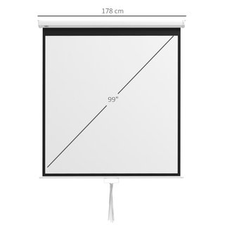 Beamer Leinwand 178 x 178 cm 99 Zoll 1:1 HD 4K Pro
