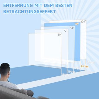 Beamer Leinwand 178 x 178 cm 99 Zoll 1:1 HD 4K Pro