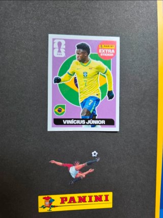 Extra Sticker Vinícius Júnior Morado Panini Mundia