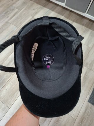 Casco de equitación negro