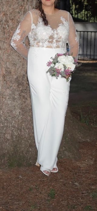 Traje de Novia Blanco L o XL