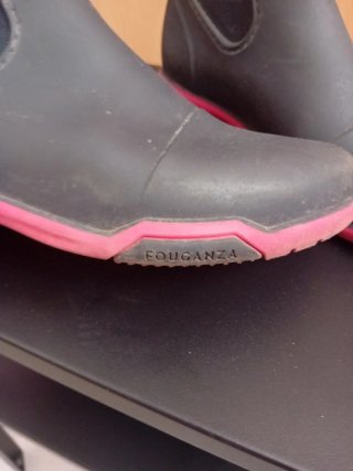 Botas de agua hípica niña negras
