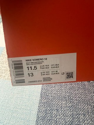 Nike Vomero 18 Talla 45.5 Nuevas a estrenar