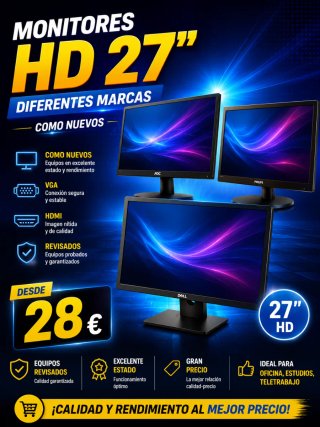 Monitores HD 27 Diferentes Marcas
