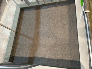 Parque infantil gris y blanco 120 x 120