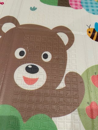 Parque infantil gris y blanco 120 x 120