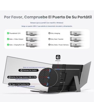Monitor portatile 15,6 pollici a tripla schermata