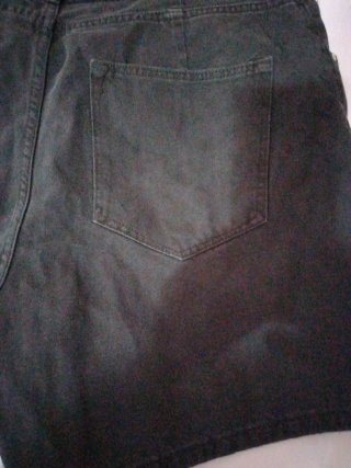 Shorts vaqueros negros Bershka