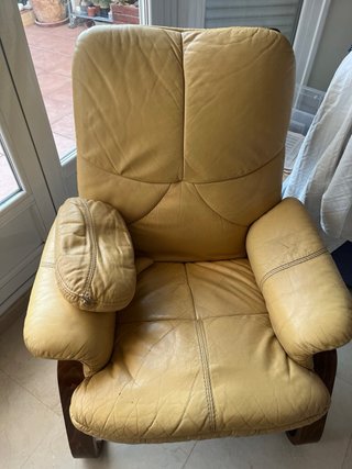 Sillón relax de piel