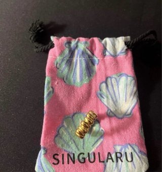 Anillo Dorado Singularu Rosa