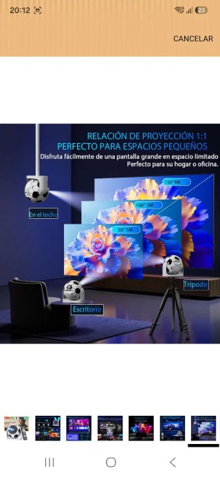 Proyector Portátil Fútbol nuevo precintado