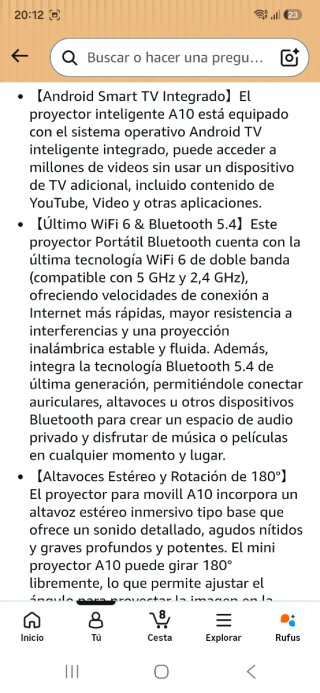Proyector Portátil Fútbol nuevo precintado