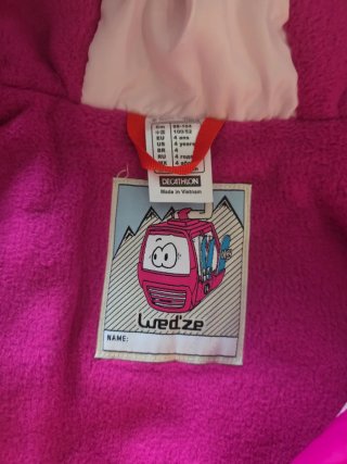 Chaqueta nieve niña 4 años 98-104cm