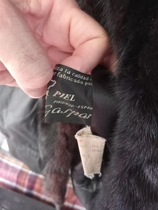 Cappotto in pelle e pelo da donna