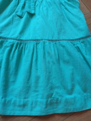 Vestido vintage verde azulado