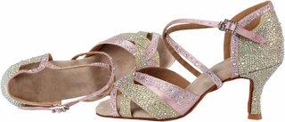 Zapatos de Baile Latino Brillantes Mujer