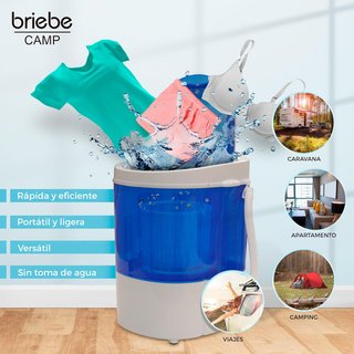 briebe Camp Mini Lavadora Portátil con Centrifugad