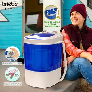 briebe Camp Mini Lavadora Portátil con Centrifugad