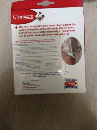 Mosquitera Cuna Clippasafe 135x67x67cm