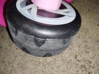 Moto Bebés Llorones niña rosa