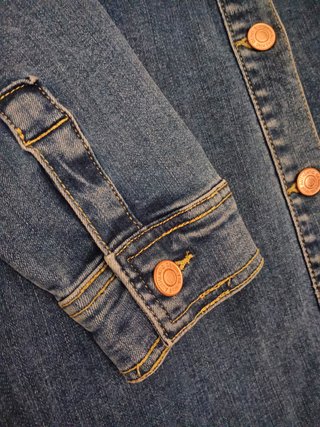 Giacca in denim blu