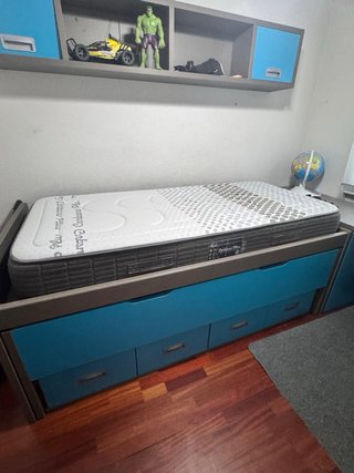 Cama nido juvenil con cajones