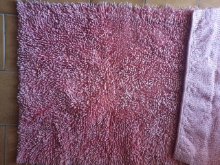 Tappeto bagno rosa cm 58×110