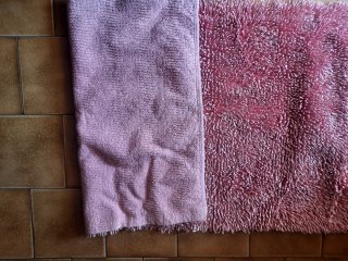 Tappeto bagno rosa cm 58×110