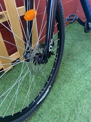 Bicicleta de montaña azul XL