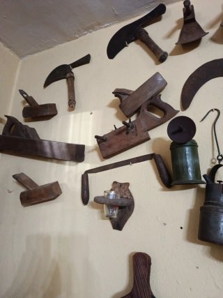 7 Cepillos de Rebajes Antiguos de Madera