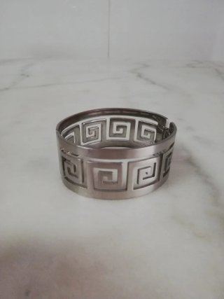 Pulsera Acero Inoxidable Diseño Griego
