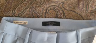 Pantalón Weekend Max Mara T36-38 Azul Nuevo