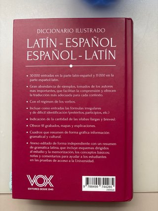 Diccionario ilustrado latín-español/ español-latín