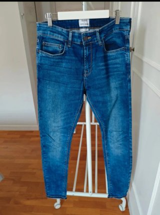 Pantalón vaquero Pull&Bear Super Skinny Azul