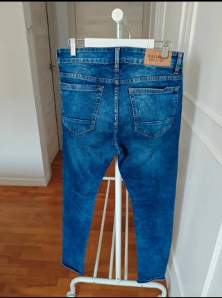 Pantalón vaquero Pull&Bear Super Skinny Azul
