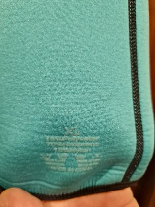 Camiseta compresión XL Teal/Negra