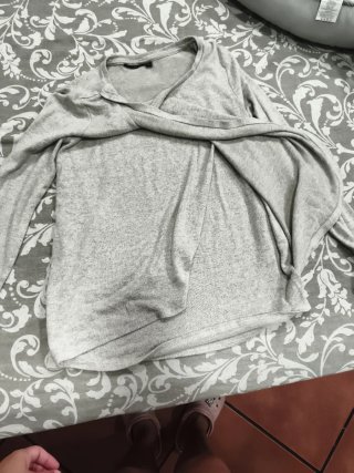 Camiseta lactancia gris talla M