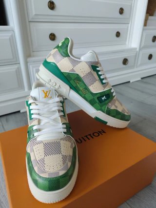 Zapatillas Louis Vuitton Beige/Verde Talla 44