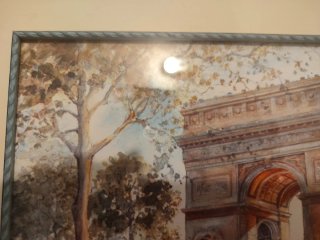 Cuadro acuarela Arco del Triunfo París