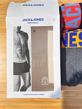 Pack 3 Calzoncillos Jack&Jones Talla L
