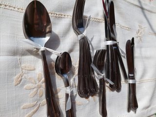 Set de cubiertos de plata