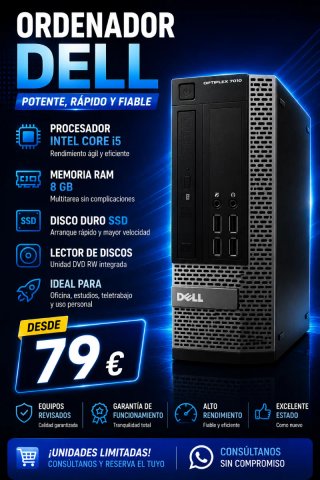 Ordenador Dell OptiPlex 7010 i5 8GB SSD