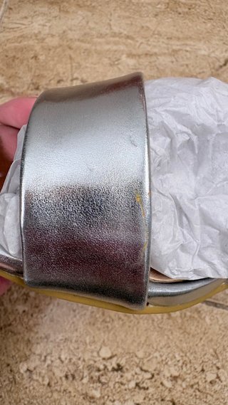Sandalias Noghi Tacón Ancho Plateadas