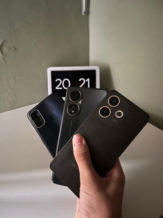 Lote 3 Smartphones Oppo Negro y Azul
