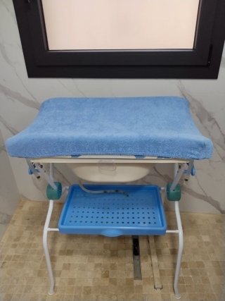 Bañera para bebé con cambiador